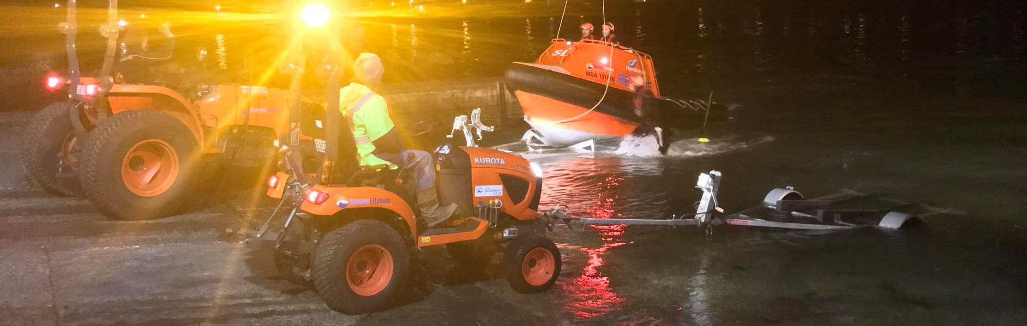 Night search on the estuary